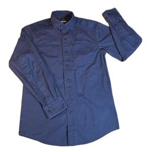 Ridgecut Toughwear Blue Button Down Work Shirt EUC, Mens Medium